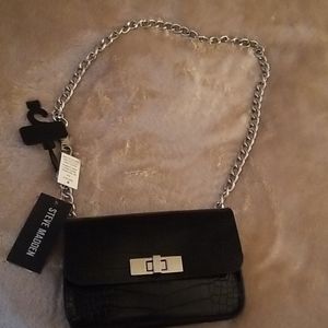 NWT Steve Madden Black Belt Bag